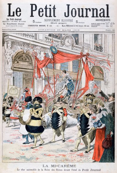 Carroza de carnaval de mitad de Cuaresma de la reina de las reinas, 1903 de Unbekannt