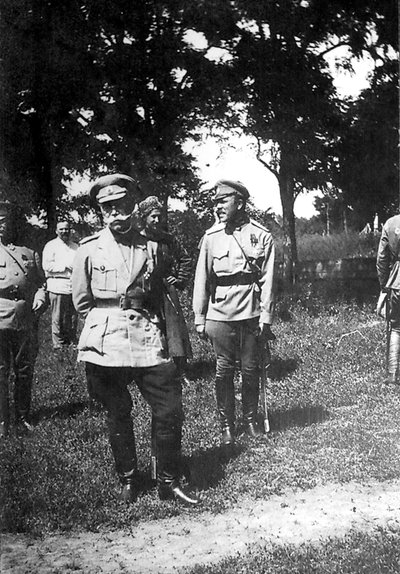 Mikhail Alekseyev, Comandante en jefe del Ejército Voluntario, cerca de Ekaterinodar, Rusia de Unbekannt