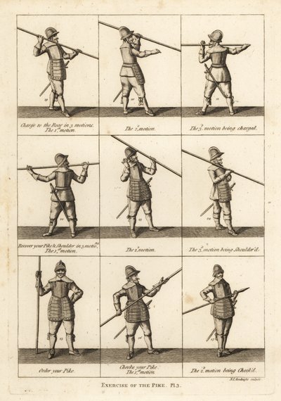 Ejercicios militares de la pica de Unbekannt