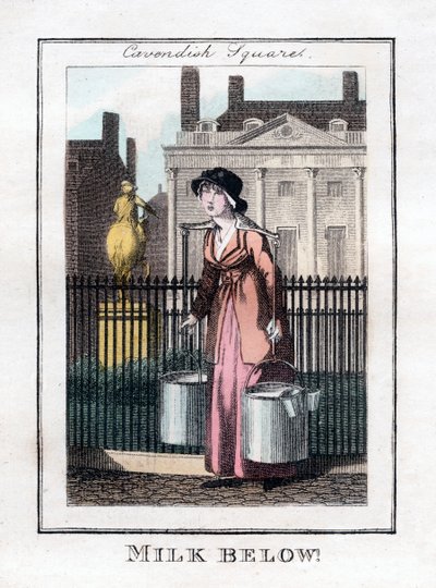 ¡Leche Abajo!, Cavendish Square, Londres, 1805 de Unbekannt