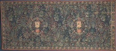Tapiz Millefleurs con el Escudo de Armas de los Medici, 1520s de Unbekannt