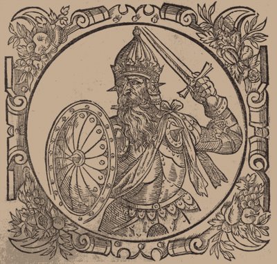 Mindaugas, Rey de Lituania de Sarmatiae Europeae desscriprio... por A. Guagnini, 1578 de Unbekannt