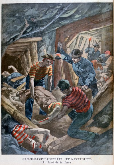Colapso de mina, Aniche, Francia, 1900 de Unbekannt
