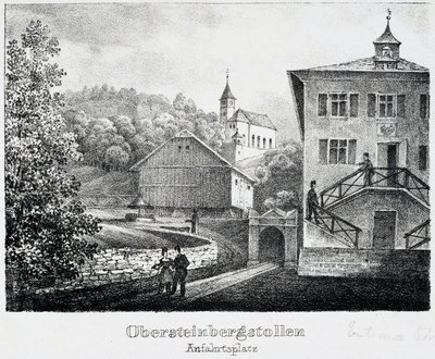 Mina de sal: el túnel de entrada de la mina en Durnberg, Austria de Unbekannt