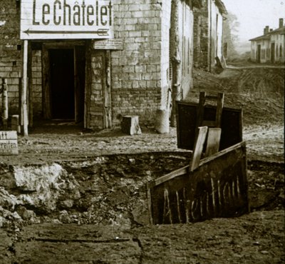 Cruce minado, Le Chatelet, Francia, c1914-c1918 de Unbekannt