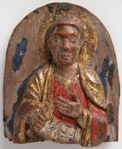 Relieve en miniatura del profeta hebreo Daniel con pergamino, alemán, 1200-1225 de Unbekannt