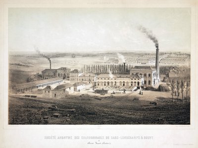 Minería, carbón Sars Longchamps y Bouvy Coalmining Co Ltd, Bélgica de Unbekannt