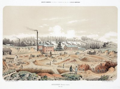 Minería, metales, mina de zinc, Neutral Moresnet (Moresnet neutre) de Unbekannt