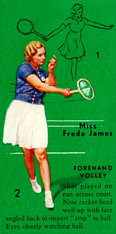 Miss Freda James - Volea de derecha, c1935 de Unbekannt