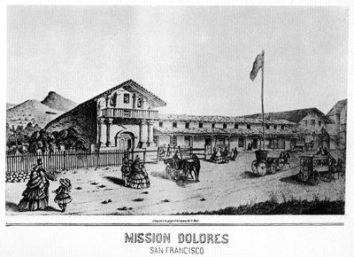 Misión Dolores, San Francisco, California, siglo XIX de Unbekannt