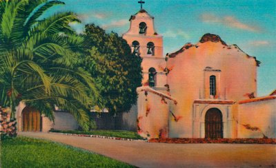 Misión San Diego de Alcalá. Fundada en 1769, California de Unbekannt