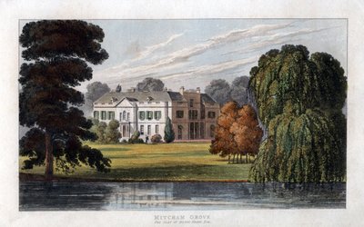 Mitcham Grove, Surrey, la residencia de Henry Hoare, c. 1827 de Unbekannt