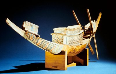 Modelo de un barco, Antiguo Egipto, XVIII Dinastía, c. 1325 a.C. de Unbekannt