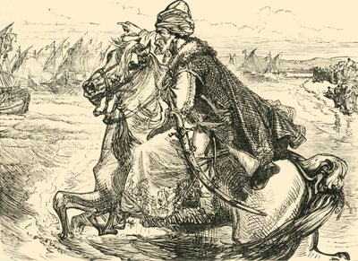 Mohammed II Animando a Sus Marineros, 1890 de Unbekannt