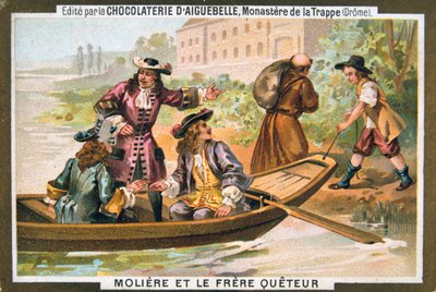 Molière y el fraile mendicante de Unbekannt