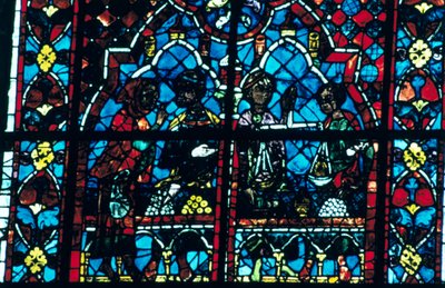 Cambistas, vidrieras, Catedral de Chartres, Chartres, Francia de Unbekannt