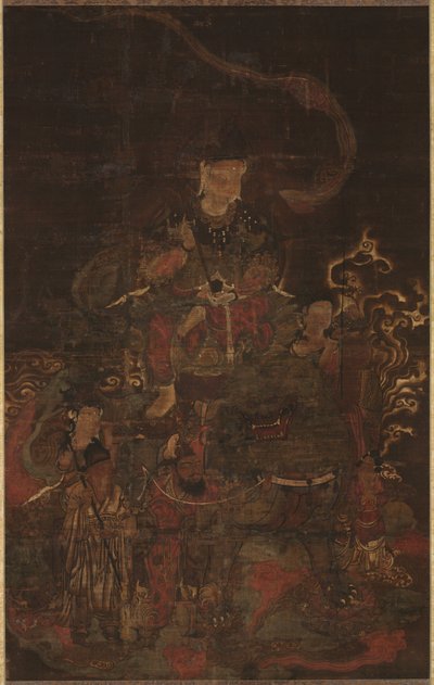 Monju y sus asistentes, 1200s de Unbekannt