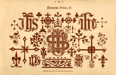 Monogramas, cruces, etc., 1862 de Unbekannt
