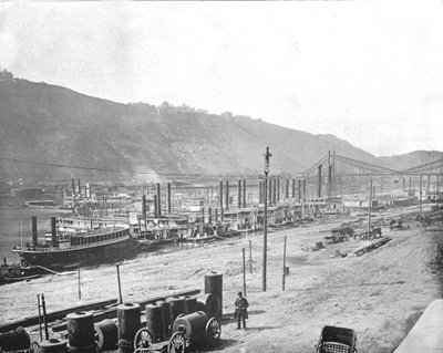 Muelle de Monongahela, Pittsburgh, Pensilvania, EE.UU., c1900 de Unbekannt