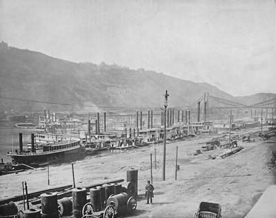 Muelle de Monongahela, Pittsburgh, Pensilvania, c1897 de Unbekannt