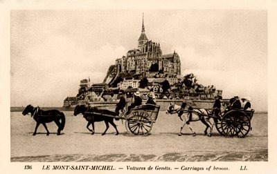 Mont-Saint-Michel, Normandía, Francia, principios del siglo XX de Unbekannt
