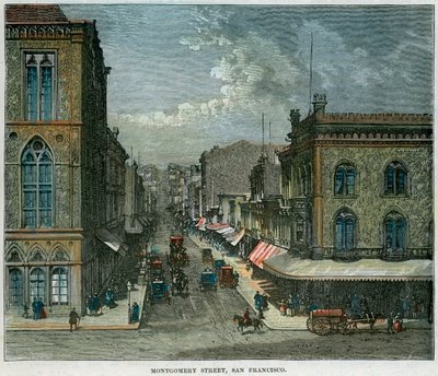 Montgomery Street, San Francisco, California, EE.UU., c1880 de Unbekannt
