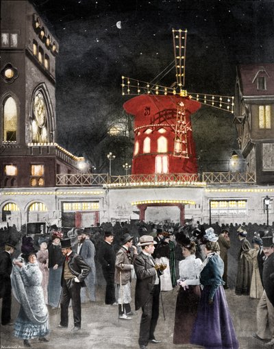 Montmartre se Divierte La Salida del Moulin Rouge, 1900 de Unbekannt