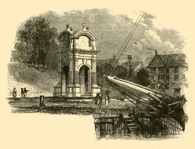 Monumento en New Plymouth, para marcar el sitio del desembarco de los Padres Peregrinos, 1890 de Unbekannt