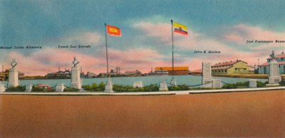 Monumento erigido por la Sociedad de Mejoras Públicas, Bocas de Ceniza, c.1940s de Unbekannt