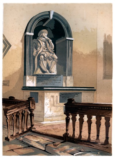 Monumento a Francis Bacon, en la Iglesia de San Miguel cerca de St Albans, Hertfordshire de Unbekannt
