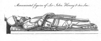Figuras monumentales de Sir John Horsey y su hijo de Unbekannt