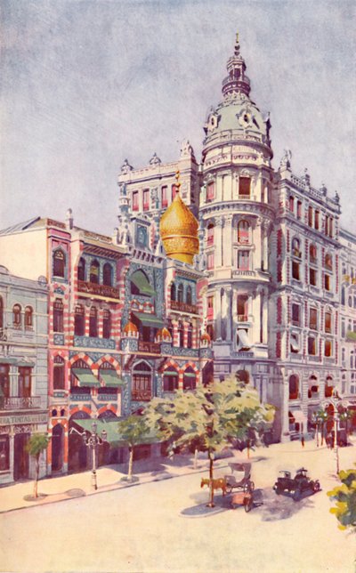 Edificio morisco y oficinas de Messrs. Guinles, Avenida Rio Branco, 1914 de Unbekannt