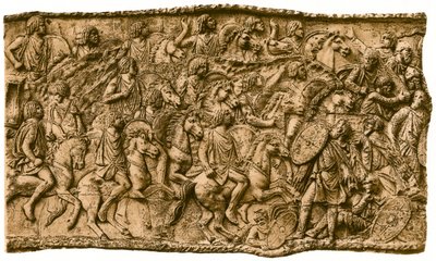 Caballería morisca bajo Lusius Quietus luchando contra los dacios, 1902 de Unbekannt