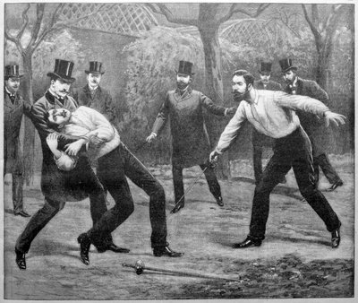 Duelo mortal en la Grande Jatte de Unbekannt