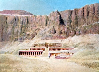 Templo mortuorio de Hatshepsut, Deir el Bahari, Luxor, Egipto, siglo XX de Unbekannt