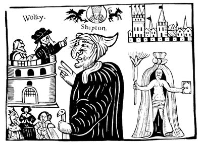 Madre Shipton 1488-c. 1560 profetizando la muerte del Cardenal Wolsey de Unbekannt