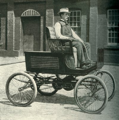 Automóvil equipado con la nueva batería de almacenamiento, 1902 de Unbekannt