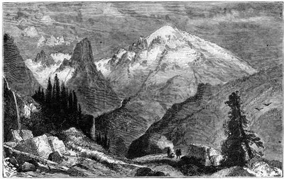 Monte Shasta, pico norte de la Sierra Nevada, California, EE.UU., c1870 de Unbekannt