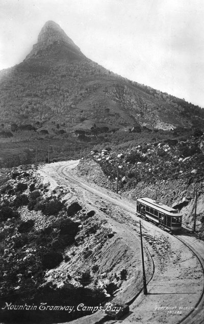 Tranvía de montaña, Camps Bay, Ciudad del Cabo, Sudáfrica, 1917 de Unbekannt