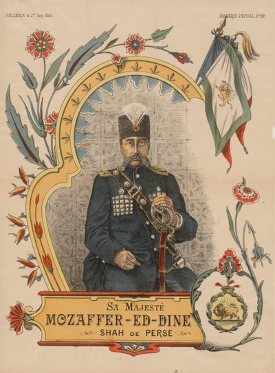 Mozaffar ad-Din Shah Qajar 1853-1907, Shahanshah de Persia, 1896 de Unbekannt