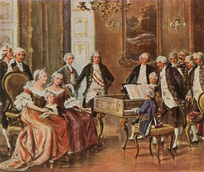 Mozart actúa para la emperatriz María Teresa, 1 de octubre de 1762, 1936 de Unbekannt