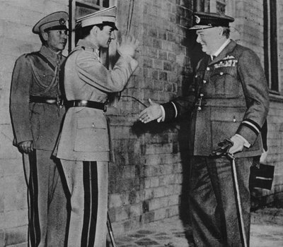 El Sr. Churchill es recibido por el Shah de Persia, 1943 de Unbekannt