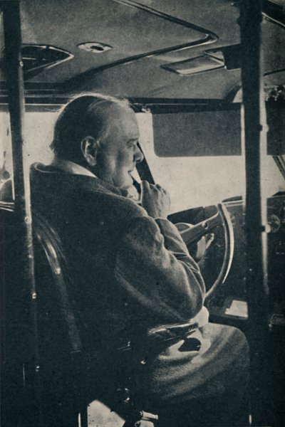 Sr. Churchill con la R.A.F. - en los controles del hidroavión Berwick de Unbekannt