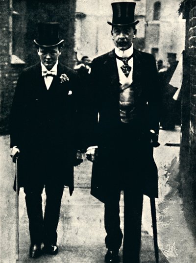 Sr. Lewis Harcourt y Sr. Churchill, c1900, 1945 de Unbekannt