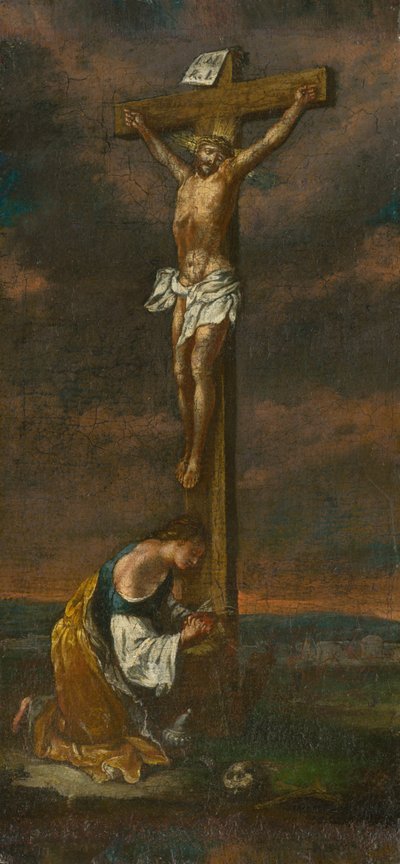 María Magdalena bajo la cruz de Unbekannt