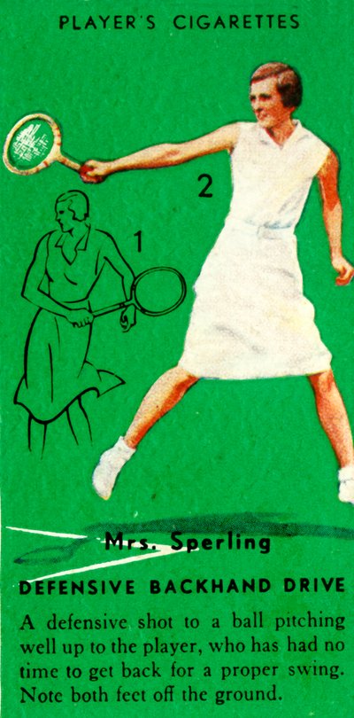 Sra. Sperling - Golpe de revés defensivo, c1935 de Unbekannt