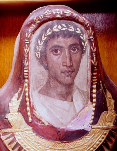Caja de momia y retrato de Artemidorus, de Hawara, Egipto, Periodo Romano, c100-c120 de Unbekannt