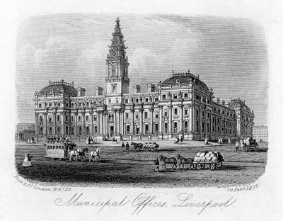 Oficinas Municipales, Liverpool, 10 de febrero de 1875 de Unbekannt