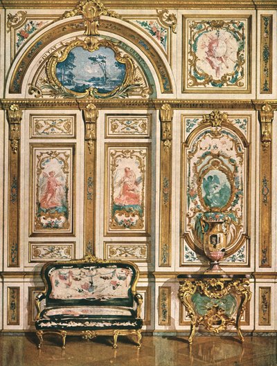 Decoración mural en el Palacio de Fontainebleau, Francia, 1928 de Unbekannt