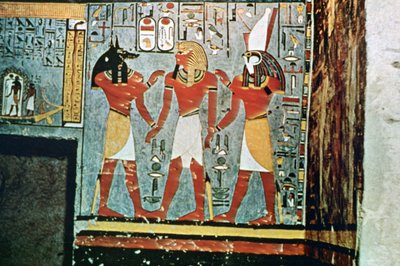 Mural de las Tumbas de los Nobles, Tebas, Luxor, Egipto de Unbekannt